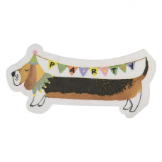 Papírové ubrousky ve tvaru pejska jezevčíka Party – 33x33 cm / 20 ks