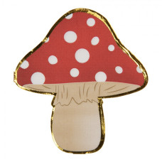 Papírové ubrousky ve tvaru houby muchomůrky – 33x33 cm / 20 ks