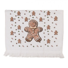 Kuchyňský ručník / ručník pro hosty s vánočními perníčky Classic Gingerbread Magic – 40x66 cm