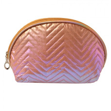 Oranžová holografická kosmetická taštička na make-up Zonnig – 18x8x10 cm
