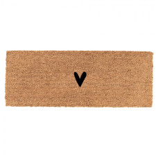 Podlouhlá kokosová rohožka Minimalist Heart – 75x22x2 cm