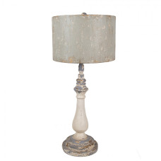 Béžová kovová stolní lampa – 33x75 cm