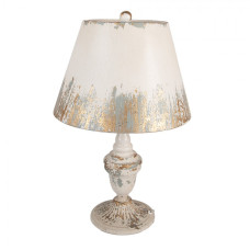 Béžová kovová stolní lampa – 36x55 cm