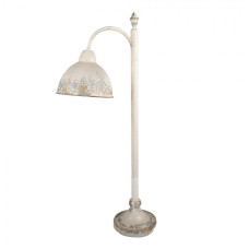 Béžová kovová stolní lampa – 36x20x77 cm