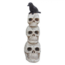 Bílá plastová halloweenská dekorace
