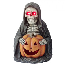 Černá plastová halloweenská dekorace duch