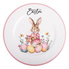 Bílý plastový servírovací talíř – 33 cm