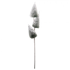 Bílá plastová vánoční dekorace – 10x7x55 cm