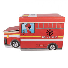 Červený plastový úložný box auto – 55x32x28 cm