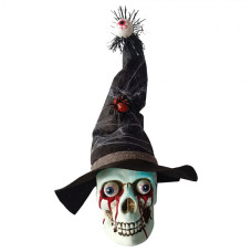 Bílá plastová halloweenská dekorace_5