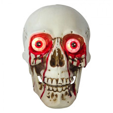 Bílá plastová halloweenská dekorace_7