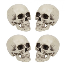 Bílá plastová halloweenská dekorace_11
