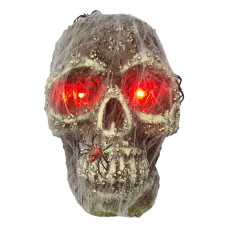 Bílá plastová halloweenská dekorace_12