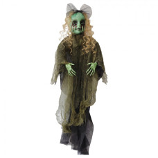Zelená plastová halloweenská dekorace_2