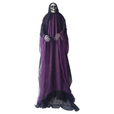 Fialová plastová halloweenská dekorace