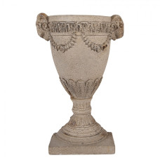 Béžový keramický obal na květináč – 29x11x44 cm