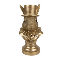 Polyresinová figurka králík zlatá – 35 cm_1