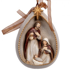 Béžová plastová vánoční ozdoba Marie – 8x4x11 cm