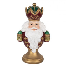 Červená plastová vánoční dekorace Santa Claus – 15x10x26 cm_1