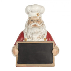 Červená plastová vánoční dekorace Santa Claus – 24x16x30 cm