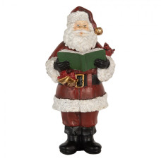 Červená plastová vánoční dekorace Santa Claus – 10x10x21 cm_1