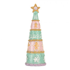 Zelená plastová vánoční dekorace stromeček – 9x25 cm
