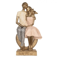 Plastová dekorativní figurka zlatá – 14x12x28 cm