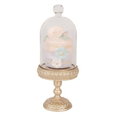 Plastová dekorativní figurka makronky zlatá – 7x17 cm_1