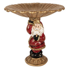 Plastová vánoční dekorace Santa Claus zlatá – 24x19x24 cm