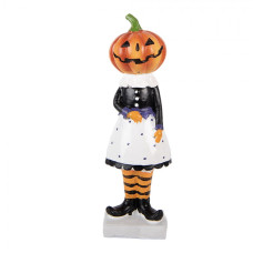 Bílá plastová halloweenská dekorace – 7x7x22 cm