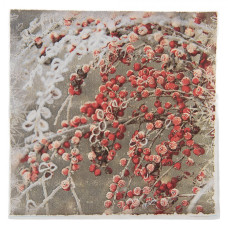 Sada 20 hnědých papírových ubrousků – 33x33 cm