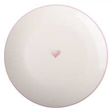 Bílý porcelánový snídaňový talíř – 20 cm