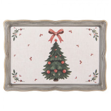Béžový plastový podnos Traditional Christmas Harmony – 31x22x2 cm_6