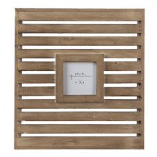 Dřevěný čtvercový fotorámeček – 12x12 cm