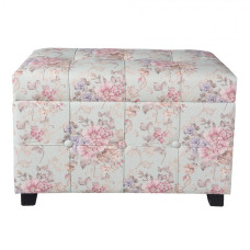 Květovaná stolička, taburet – 61x37x43 cm