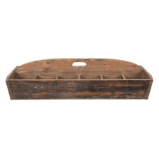Dřevěný antik dekorační box s držadlem na přenášení – 89x32x23 cm