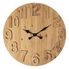 Velké dřevěné nástěnné hodiny Wigburg – 70x5 cm