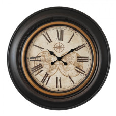 Nástěnné hodiny černé 76*5 cm / 1*AA – 76x5 cm