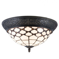 Stropní svítidlo Tiffany Roof -	Ø 38*19 cm / E14/Max. 2x40 Watt – 38x19 cm