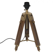 Stolní lampa Tripod bez stínítka tmavší – H42-69 cm