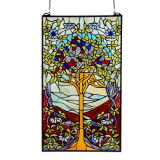 Skleněný nástěnný panel Tiffany Tree – 50x1x85 cm
