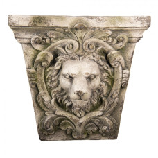 Nástěnná dekorace Lion Grey 59*18*56 cm – 59x18x56 cm
