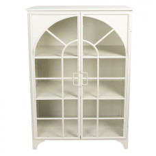 Bílá kovová komoda ve vintage stylu – 80x41x120 cm
