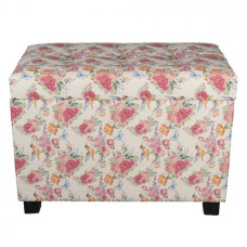 Květovaná stolička, taburet  Rose – 60x36x43 cm