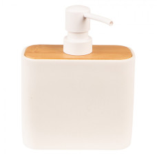 Zásobník na mýdlo Bílý, Hnědý 13x6x16 cm – 13x6x16 cm