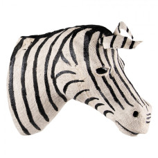 Nástěnná dekorace Zebra Černá, Bílá 10x20x18 cm – 10x20x18 cm
