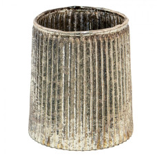 Skleněná čajová svíčka Houder Gold 8*9 cm – 8x9 cm