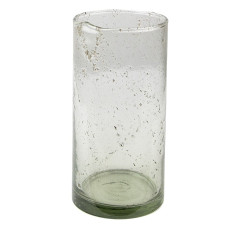 Skleněná transparentní foukaná váza Sandy – 10x20 cm