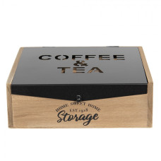 Krabička na čaj Coffee & Tea – 24x25x8 cm