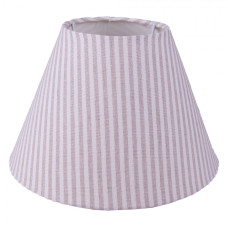 Béžové pruhované látkové stínidlo lampy – 23x15 cm